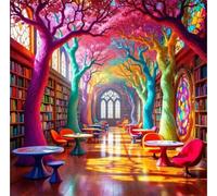 Tree Library 70 Piece Jigsaw Puzzles for Adults and Kids, Impossible Puzzle, Jigsaws 70 pieces for adults Gifts, Difficult jigsaw puzzles for The Whole Family