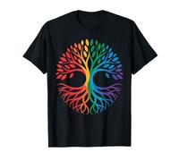 Tree Life Rainbow LGBT Flag LGBT Gay Pride Ally Men Women T-Shirt