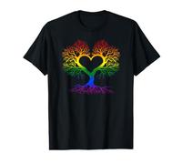 Tree Life Rainbow LGBT Gay Pride Flag Ally Value Graphic T-Shirt