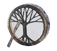 Tree Life Shaman Drum - Siberian Hand Drum | Deep Resonant Healing Sound | Imitation Sheepskin Patch, Shamanic Ritual Percussion for Meditation, Yoga & Home Decor