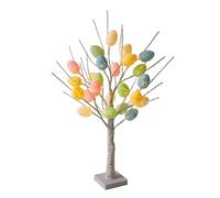 Tree Lights Led Easter Egg Tree Home Decoration Lights Indoor Party Event Scene Glowing Easter Decorations Glass Snowflake Ornament (Yellow, One Size)