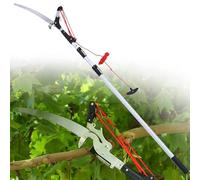 Tree loppers, Aluminum Alloy Pole Pruning Saw Long Tree Pruner High Reach Tools, 2 in 1 Extendable Gardening Tool for Forestry(3m/9.8ft,5m/16.4ft)