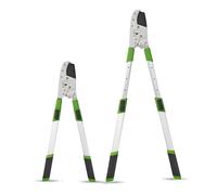 Ratchet Anvil Lopper for Tree Heavy Duty Extendable Telescopic Steel Tree Branch Cutter Professional Hedge Clippers Long Reach Trimmer for Dry Wood Double Ratcheting Mechanism 6 Positions Stops Cut