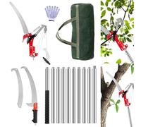 Tree Loppers Long Reach Telescopic 2 in 1, 82-402cm Garden Telescopic Tree Pruner, Lightweight Extending Tree Pruning Branch Metal Cutter, Pulley Pole Pruner Hand Garden Loppers
