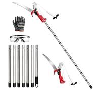 Tree Loppers Long Reach Telescopic, 3.2M Aluminium Relescopic Tree Lopper | 2 in 1 Telescopic Lopper with Extendable Handle and 35CM Saw, Pruner Cutters for Yard Garden Patios Branches