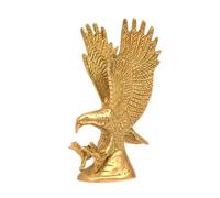 TREE MAISON CORONATING HOMES Brass Eagle Statue | Weight - 550gm Approx | Length-15.5cm, Width-7cm Approx |Vastu Shastra & Feng Shui Remedies | Home Decor | Showpiece | Vastu Remedy