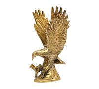 TREE MAISON CORONATING HOMES Brass Eagle Statue | Weight - 680 G Approx | Size-5 X 8 X 15 Cm | Maha Vastu Shastra & Feng Shui Remedies | Home Decor | Showpiece | Vastu Remedy