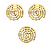 TREE MAISON CORONATING HOMES Brass Shree Helix | 6 Inch | Energy Booster Vastu Remedy | Vastu Helix Remedy for Zone Correction | Zonal Placement - NW | Pack of 3
