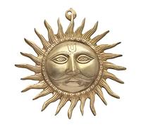 TREE MAISON CORONATING HOMES Brass Sun | Brass Surya | Weight - 1156 Gram Approx | 10 Inch Approx | Brass Sun Face Wall Hanging | Home Decor | Sun for Vastu| Sun Idol Face for Positivity