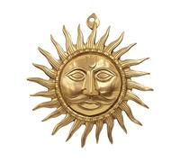 TREE MAISON CORONATING HOMES Brass Sun | Brass Surya | Weight - 1KG Approx | 10 Inch Approx | Brass Sun Face Wall Hanging | Home Decor | Sun for Vastu| Sun Idol Face for Positivity