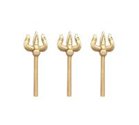 TREE MAISON CORONATING HOMES Brass Trishul Statue |Vastu Shastra | Feng Shui Products | Home Decor | Showpiece | Decorative Items | Vastu Remedy| Pooja Item | Trishul for Pooja | Pack of 3