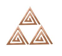 TREE MAISON CORONATING HOMES Copper Plain Helix | 4 Inch |Energy Booster Vastu Remedy| Vastu Helix Remedy for Zone Correction |Zonal Placement - SE | Pack of 3
