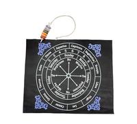 TREE MAISON CORONATING HOMES Mat with Crystal | Altar Tarot Reading Pad for Divination & Energy Work | Board Mat