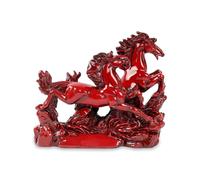TREE MAISON CORONATING HOMES Red Horse | Size - 4 Inch | Vastu Two Running Horses | Decorative Showpiece for Home and Office