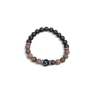 TREE MAISON CORONATING HOMES Scorpio Zodiac Bracelet | Rashi Bracelet for Vrishchik (वृश्चिक) Rashi | With Evil Eye Protection | Stone Beads - 8mm | Pack of 1, One Size, Crystal, SCORPIO