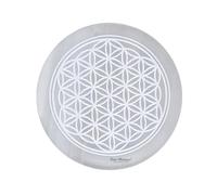 TREE MAISON CORONATING HOMES Selenite Charging Plate | 3 Inch | Selenite Plate for Cleansing, Re-Energy Work,Meditation & Pooja |Selenite Plate to Charge Reiki