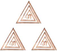 TREE MAISON CORONATING HOMES Vastu Copper (Gaa) Helix for Vastu dosh Correction Home and Office (Copper, 4INCH, Set-3)