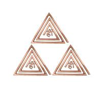 TREE MAISON CORONATING HOMES Vastu Helix Copper (Hii) | Helix Fire (South-East) | Main Door Entrance & Toilet Dosh Correction | Vastu Dosh Nivaran Remedies (6-inch) | Pack of 3