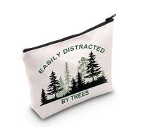 Tree Makeup Bag Tree Lover Gifts Easily Distracted By Trees Zipper Pouch Planting Tree Gifts (By Trees UK)
