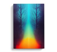 Tree Mixed Media Canvas Print | Gallery Wrapped 30mm Frame Wall Art | 30x20 inches | Ready to Hang | Modern Landscape Picture | Living Room Bedroom Lounge Office