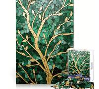 Tree Mosaic Kentsugi Art 1000 Pieces Jigsaws Adults Puzzles Gifts Thought Training Peaceful Fun Uniform Cut Art Xmas Gift (50x75cm)