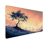 Tree Mouse Mat Flower Gaming Mouse Pad XXL 700x300x3mm, Desk Mat Non-Slip Rubber Base, Waterproof Surface, Extended Mousepad Improved Precision and Speed, Desk Pad for Home Office Work, Model 178