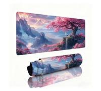 Tree Mouse Mat Red-Crowned Crane Mouse Pad Desk Mat 600x300x3mm, Table Mats, Soft Smooth Surface and Anti-Slip Rubber Base, Improved Precision and Speed, Desk Accessories for Men Laptop, Office 0B-793