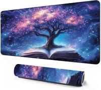 Tree Mouse Mat XXL 600 x 300 x 3mm Gaming Mouse Pad Landscape Desk Accessories, Extra Large Size Improve Mobility Accuracy and Speed, Desk Mat with Non Slip Base and Stitched Edge for Gaming DZ-846