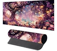 Tree Mouse Mat1200x600mm Large Gaming Mouse Pad Pink Desk Mat Stitched Edges, Mousepad Non Slip Rubber Base, Waterproof Soft Cloth, Computer Accessories for Home Office Decor, Gift B-Y