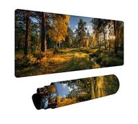 Tree Mouse Pad Large, Landscape Gaming Mouse Mat 32x16in, Desk Mat with Stitched Edge, XXL Mousepad Non-Slip Rubber Base, Office Accessories, Keyboard Pad, for Computers Gaming Accessories Z-9346