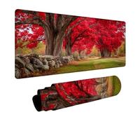 Tree Mouse Pad Large, Landscape Gaming Mouse Mat 40x20in, Desk Mat with Stitched Edge, XXL Mousepad Non-Slip Rubber Base, Office Accessories, Keyboard Pad, for Computers Gaming Accessories U-4678