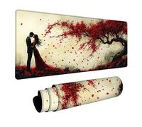 Tree Mouse Pad Large, Love Gaming Mouse Mat 40x20in, Desk Mat with Stitched Edge, XXL Mousepad Non-Slip Rubber Base, Office Accessories, Keyboard Pad, for Computers Gaming Accessories, Gifts, O-1093