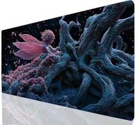 Tree Mouse Pad Large Mouse Mat Pink XXL 800 x 400 mm Gaming Keyboard Lmproved Precision and Speed, Mousepad With Stitched Edge Anti-Slip, Desk Mat Waterproof Rubber, Desk Pad for Gaming Laptop a-961