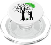 Tree Nature Motif For Sustainability And Environmental PopSockets PopGrip for MagSafe