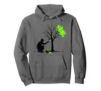 Tree Nature Motif For Sustainability And Environmental Pullover Hoodie