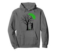 Tree Nature Motif For Sustainability And Environmental Pullover Hoodie