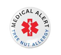 Tree Nut Allergy Medical Alert Logo Badge 1in 25mm