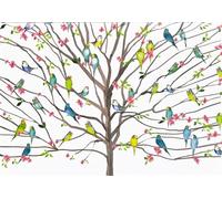 Tree of Budgies Note Cards (14 cards, 15 self-sealing envelopes)