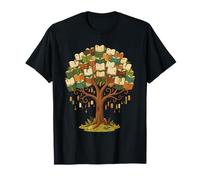 Tree of Knowledge Canopy Folk Art Whimsical Library Book T-Shirt