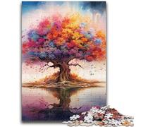 Tree of Life 1000 Piece Jigsaw Puzzle for Adults And Teenagers,Staycation Kill Time Every Piece Is Unique - Challenging Family Fun Game (38x26cm)