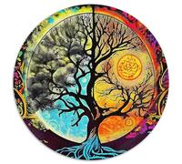 Tree of Life 1000 Piece Jigsaw Puzzle for Adults Landscape Theme Colourful Jigsaws Challenge Games Creativity & Gift Giving 1000pcs (67.5x67.5cm)