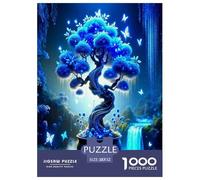 Tree of Life 1000 Piece Jigsaw Puzzles Fun Challenging Modern Enchanted Fantasy Tree Art Classic Educational Games for The Whole Gifts Suitable for Children & People Aged 14+ 52x38cm/1000pcs