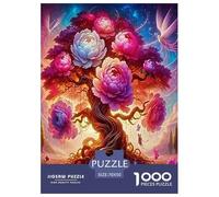 Tree of Life 1000 Piece Jigsaw Puzzles Fun Challenging Modern Enchanted Fantasy Tree Art Classic Educational Games for The Whole Gifts Suitable for Children & People Aged 14+ 70x50cm/1000pcs