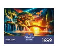 Tree of Life 1000 Piece Jigsaw Puzzles Fun Challenging Modern Vitality Rooted in Nature Classic Educational Games for The Whole Gifts Suitable for Children & People Aged 14+ 52x38cm/1000pcs