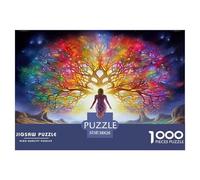 Tree of Life 1000 Piece Jigsaw Puzzles Fun Challenging Modern Vitality Rooted in Nature Classic Educational Games Perfect for Relaxation for Adults And Kids Age 38x26cm/1000pcs