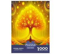 Tree of Life 1000 Piece Jigsaw Puzzles Fun Challenging Modern Vitality Rooted in Nature Classic Educational Games Beautiful Decoration for Adults And Kids Age 70x50cm/1000pcs