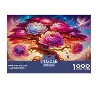 Tree of Life 1000 Piece Jigsaw Puzzles Fun Challenging Modern Vitality Rooted in Nature Educational Game Creativity & Gift Giving for Adults And Kids Age 38x26cm/1000pcs