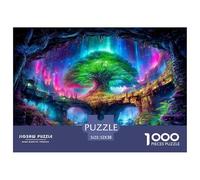 Tree of Life 1000 Piece Jigsaw Puzzles Fun Challenging Modern Vitality Rooted in Nature Educational Game Beautiful Decoration for Adults And Kids Age 52x38cm/1000pcs