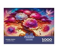 Tree of Life 1000 Piece Jigsaw Puzzles Fun Challenging Modern Vitality Rooted in Nature for Family Activity Game for The Whole Gifts Suitable for Children & People Aged 14+ 52x38cm/1000pcs