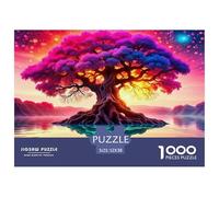 Tree of Life 1000 Piece Jigsaw Puzzles Fun Challenging Modern Vitality Rooted in Nature Puzzles Game for The Whole Gifts For Children And Adults Aged 14 And Over 52x38cm/1000pcs